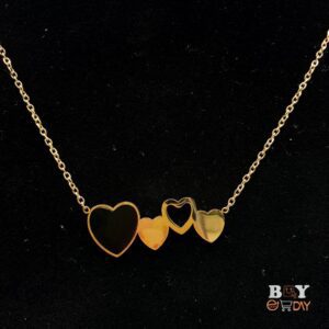 Charming Korean Sweet Hearts Pendant Necklace for Stylish Women