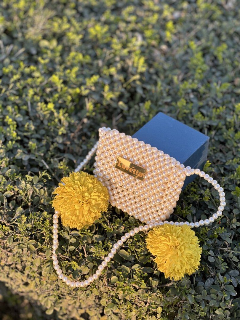 Luvetto-Beaded Luxury Pearl Crystal Handmade Bags